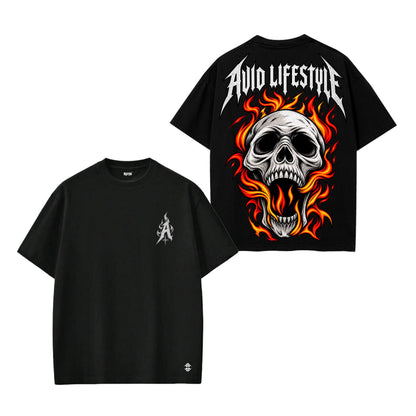 Flaming Skull Tee